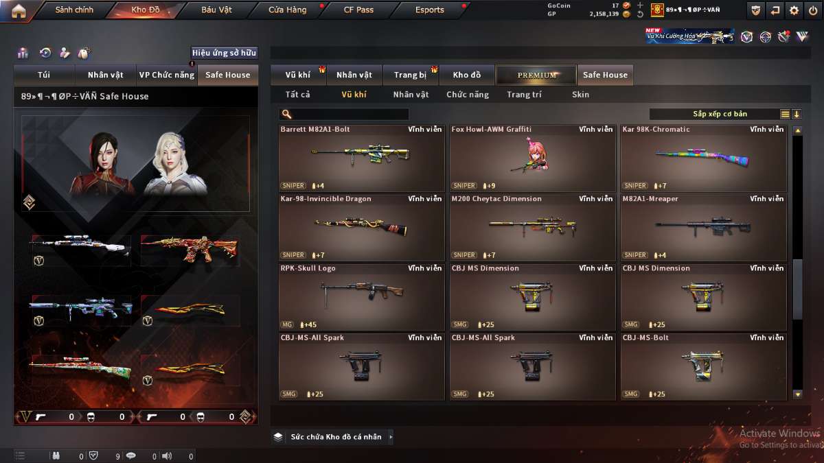 shop acc cf uy tin gia re